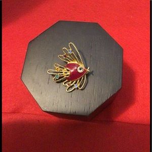 Vintage Don Lin Sunfish Enamel Brooch